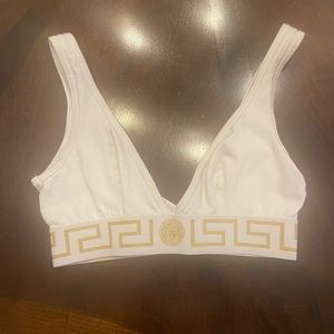 Versace Size 2 White Bralette